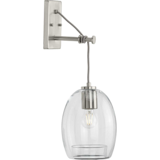 Caisson One Light Wall Bracket in Brushed Nickel