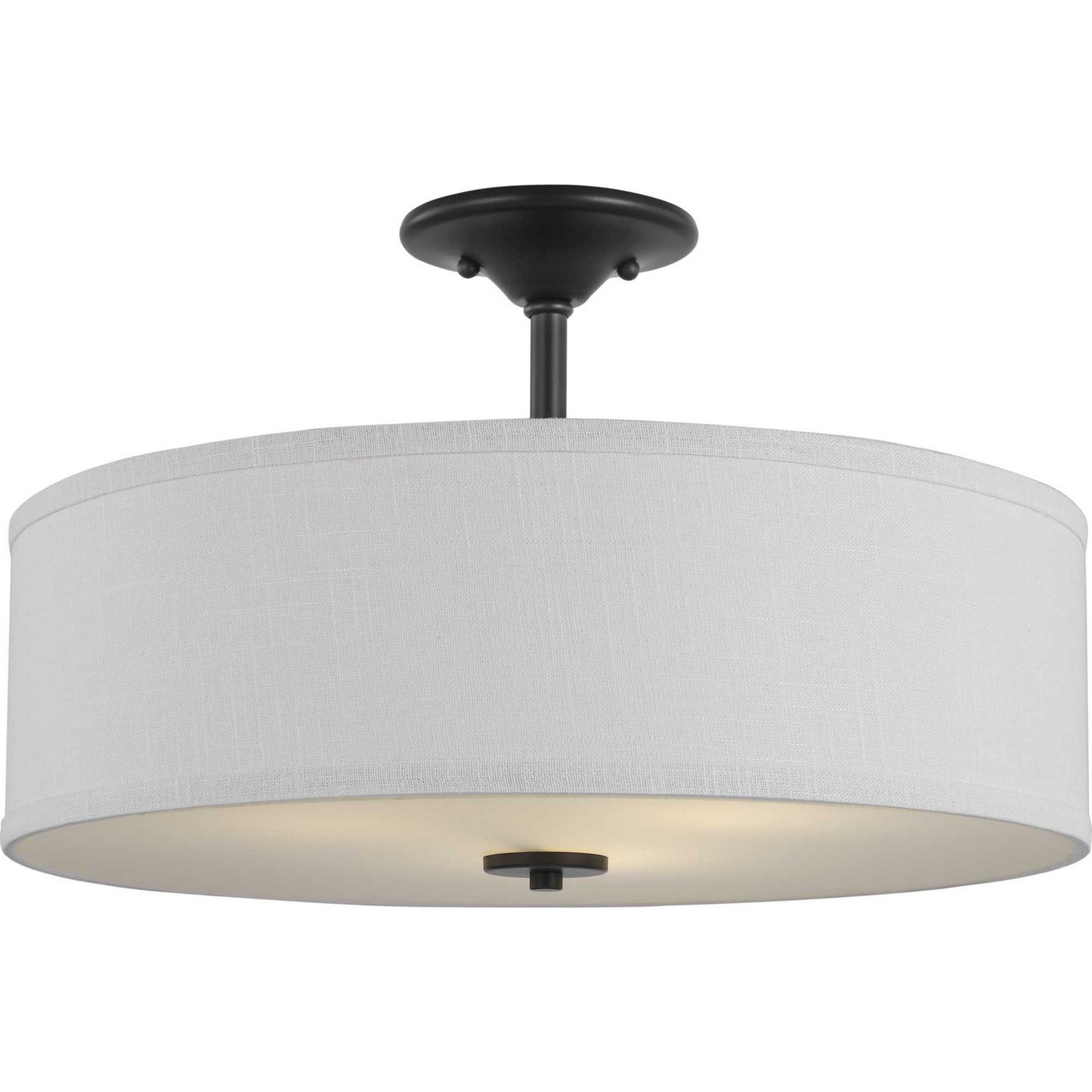 Inspire Three Light Semi Flush Mount in Graphite