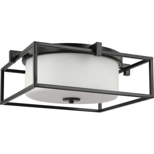 Chadwick Two Light Flush Mount in Black