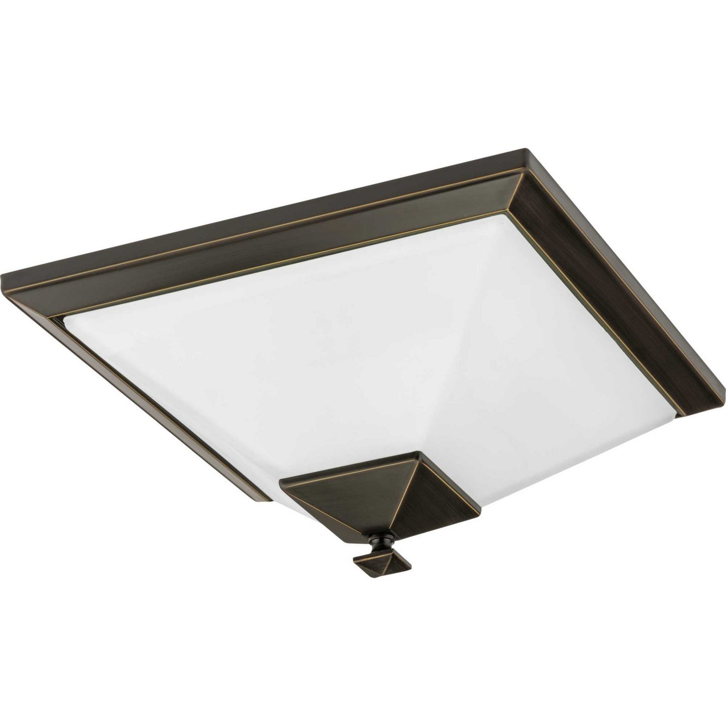 Clifton Heights Two Light Flush Mount in Antique Bronze