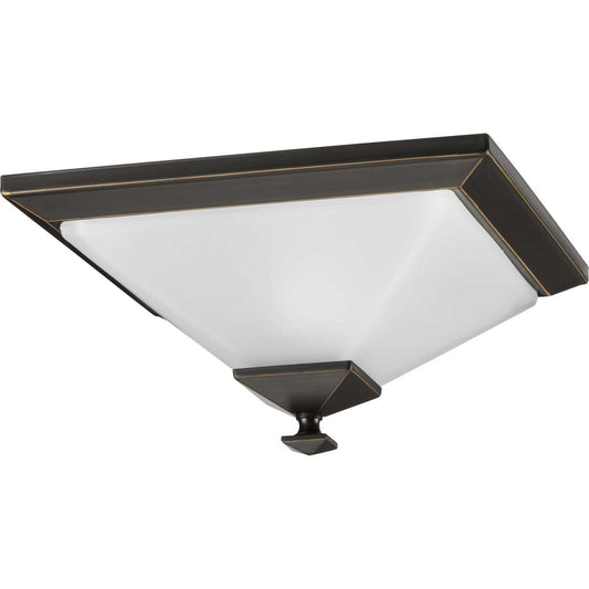 Clifton Heights One Light Flush Mount in Antique Bronze