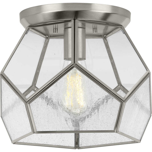 Cinq One Light Flush Mount in Brushed Nickel