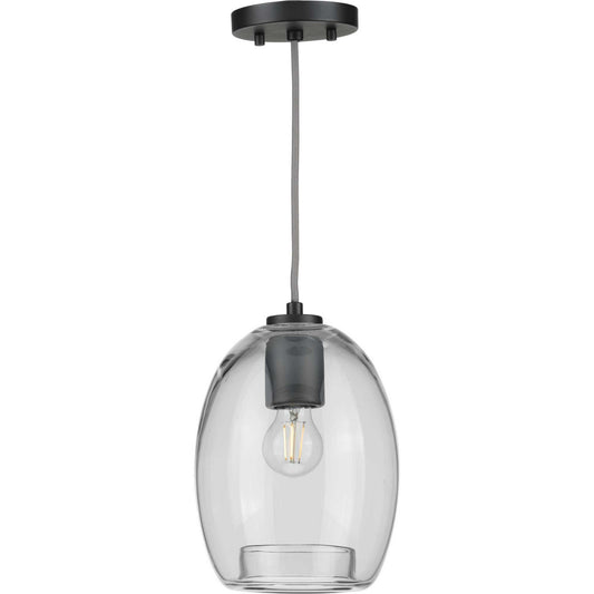 Caisson One Light Mini Pendant in Graphite