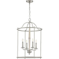 Progress Lighting - P500210-009 - Four Light Foyer Pendant - Durrell - Brushed Nickel