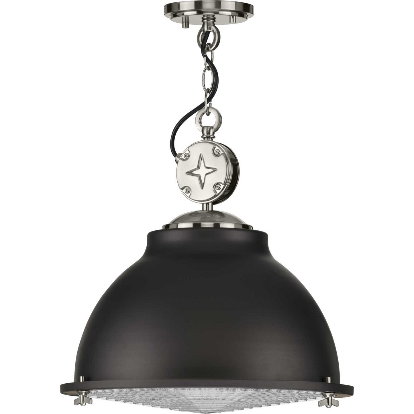 Progress Lighting - P500212-143 - One Light Pendant - Medal - Graphite