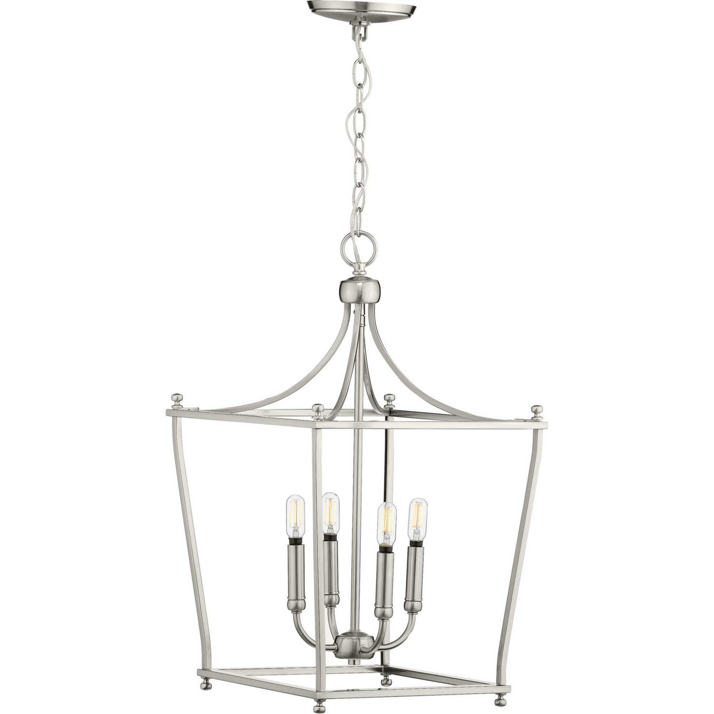 Parkhurst Four Light Foyer Pendant in Brushed Nickel
