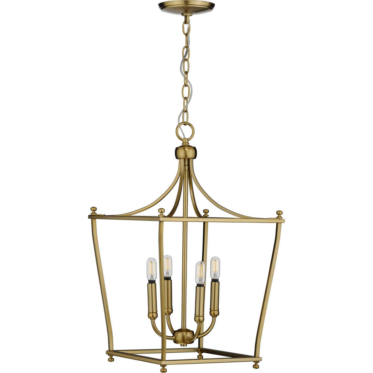 Parkhurst Four Light Foyer Pendant in Brushed Bronze
