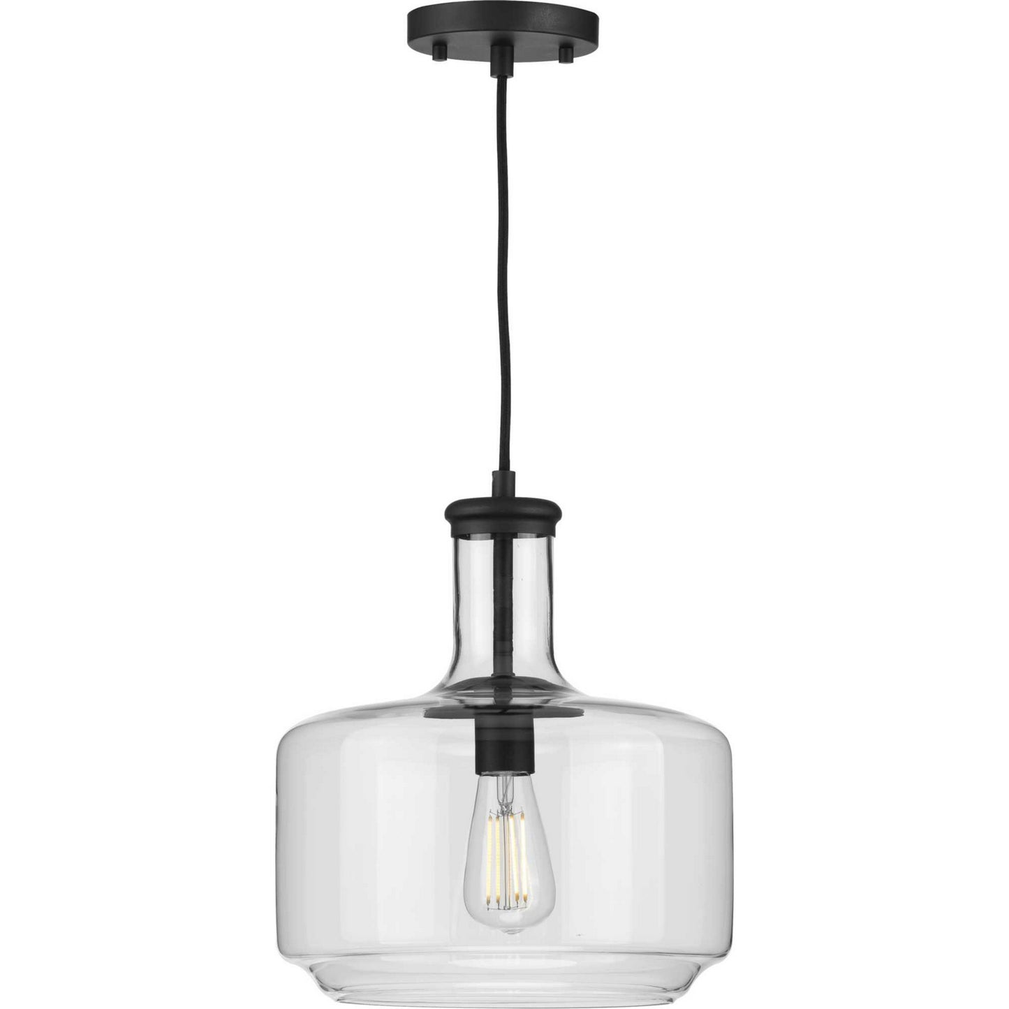 Latrobe One Light Pendant in Black