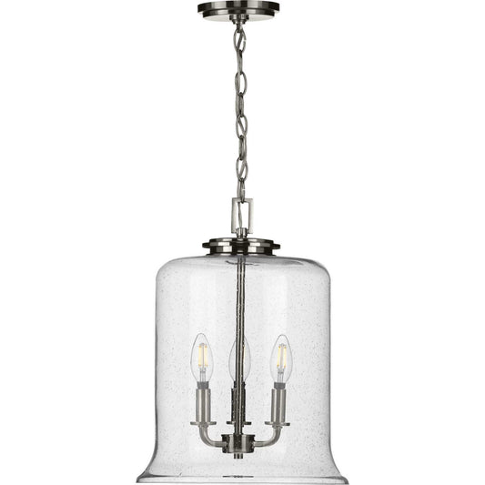 Winslett Three Light Pendant in Brushed Nickel