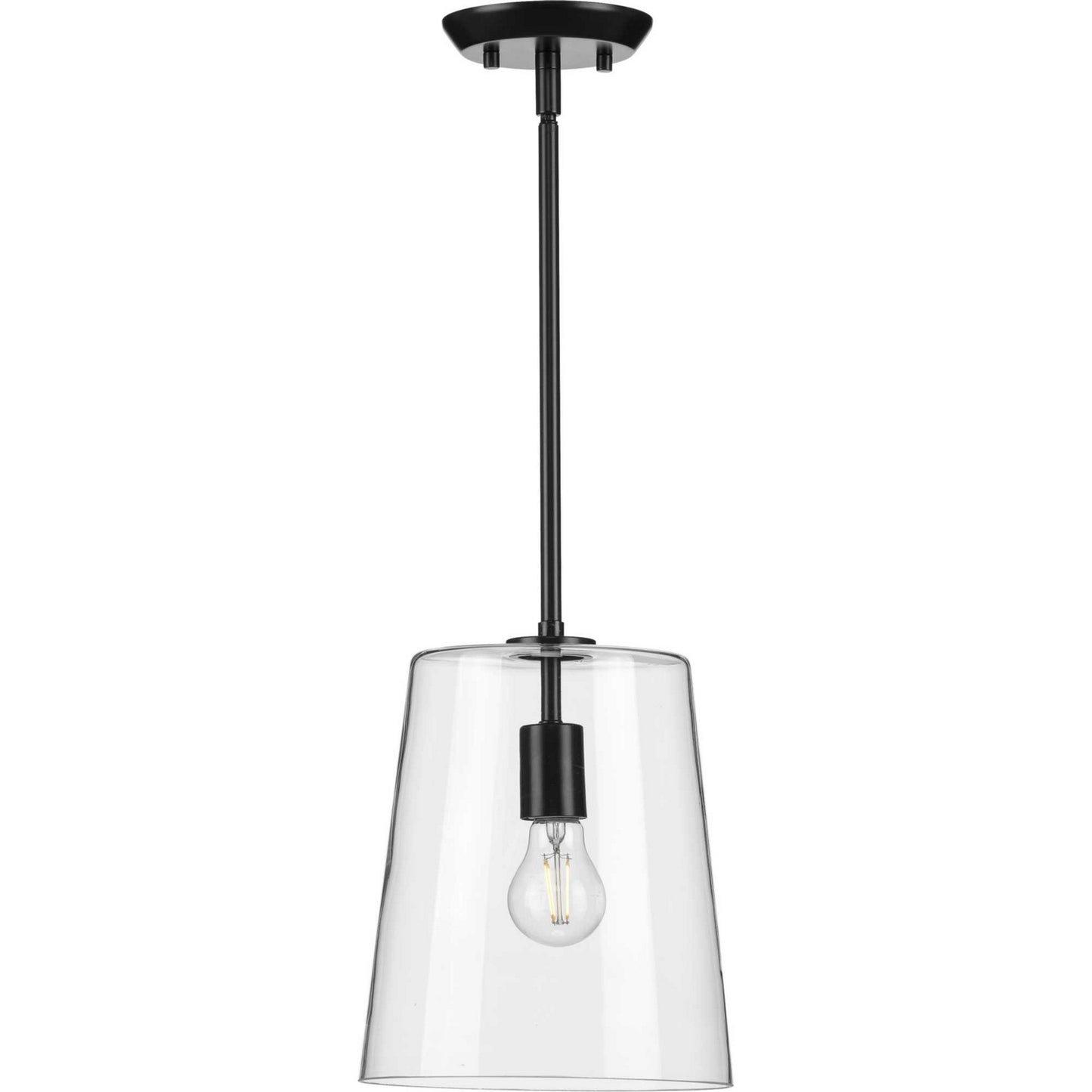 Clarion One Light Pendant in Black