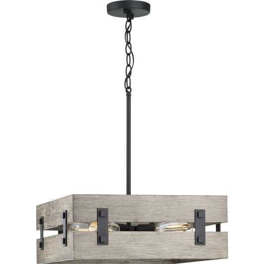Hemsworth Four Light Pendant in Black