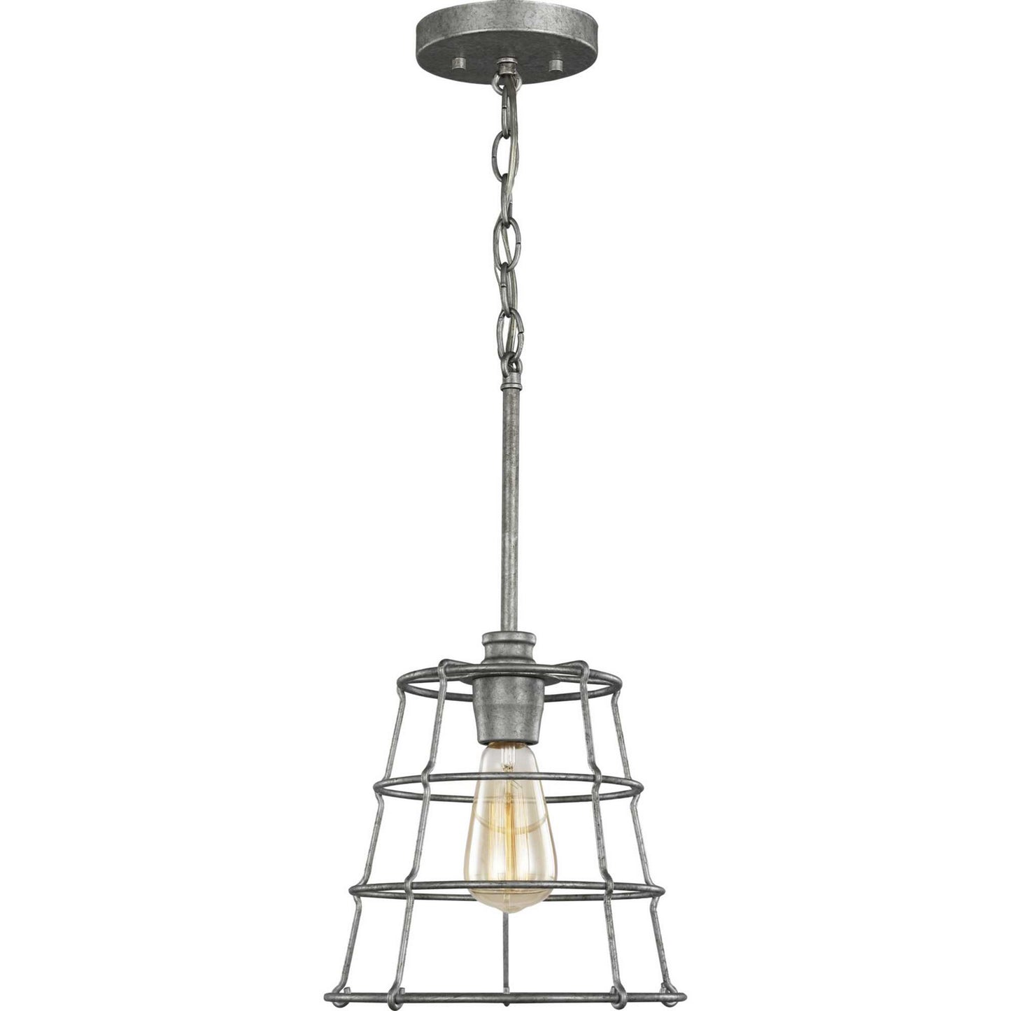 Chambers One Light Mini Pendant in Galvanized