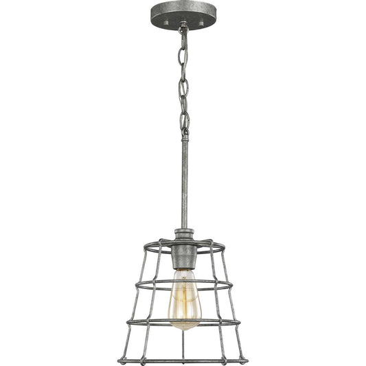 Chambers One Light Mini Pendant in Galvanized