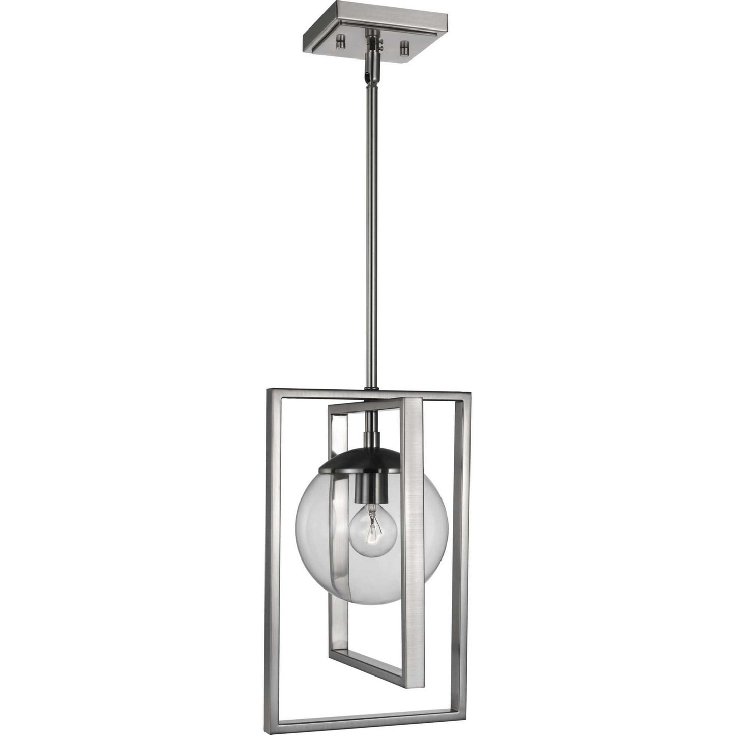 Atwell One Light Pendant in Brushed Nickel