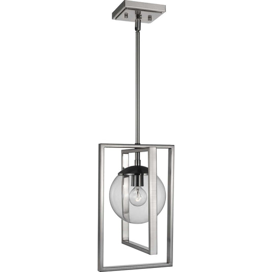 Atwell One Light Pendant in Brushed Nickel