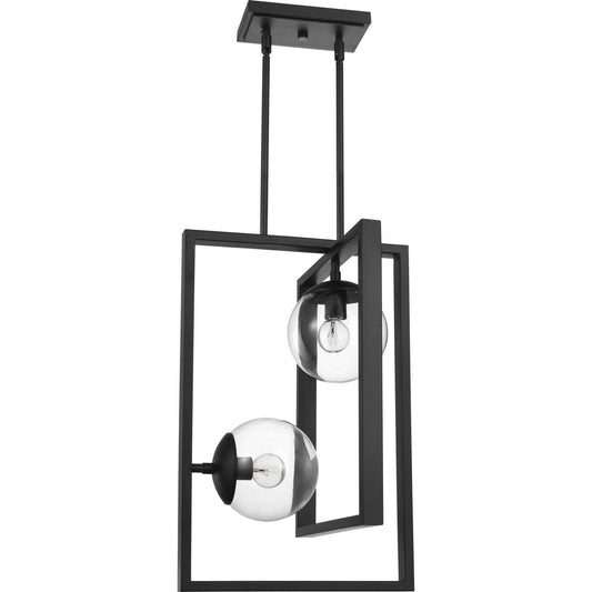 Atwell Two Light Pendant in Black