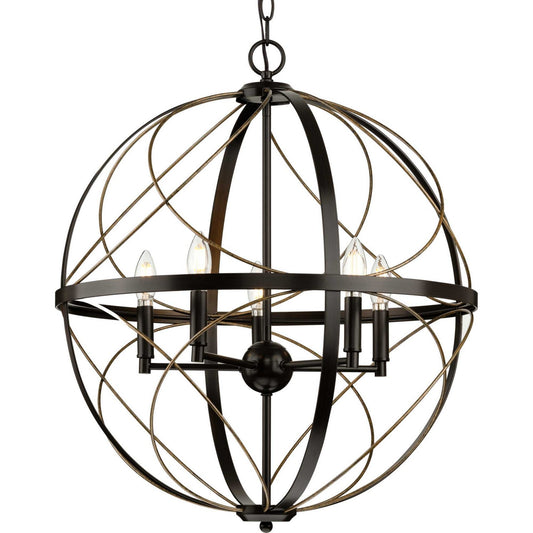 Brandywine Five Light Pendant in Antique Bronze