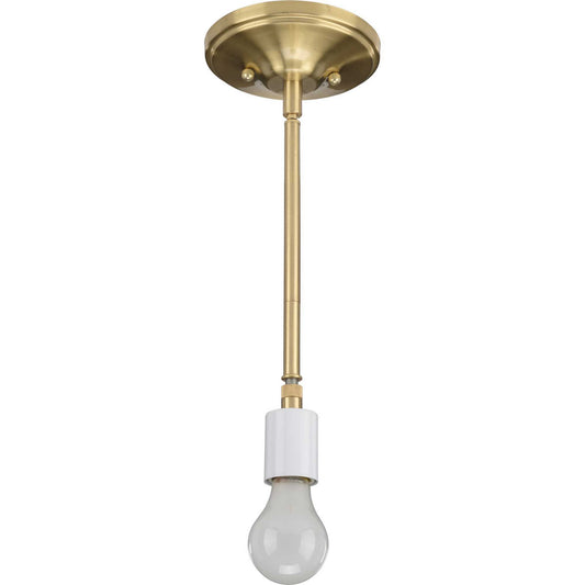Markor One Light Pendant in Satin Brass