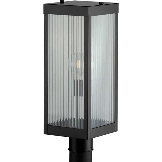 Felton One Light Post Lantern in Black