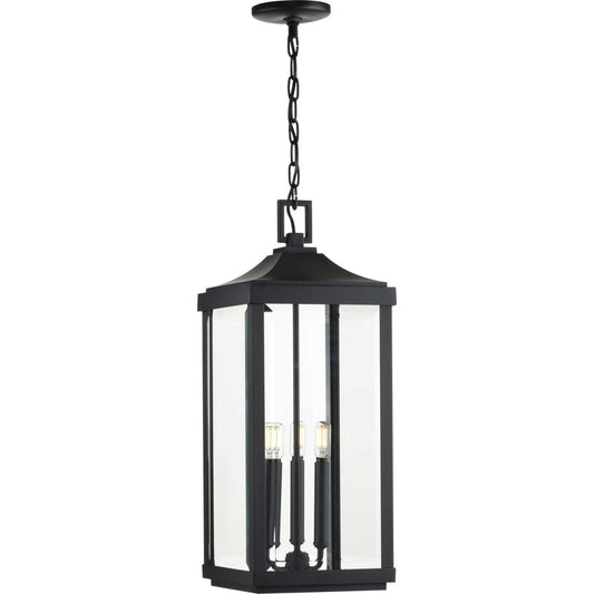 Gibbes Street Three Light Hanging Lantern in Black