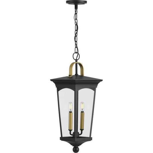 Chatsworth Two Light Hanging Lantern in Black