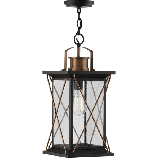 Barlowe One Light Hanging Lantern in Antique Bronze