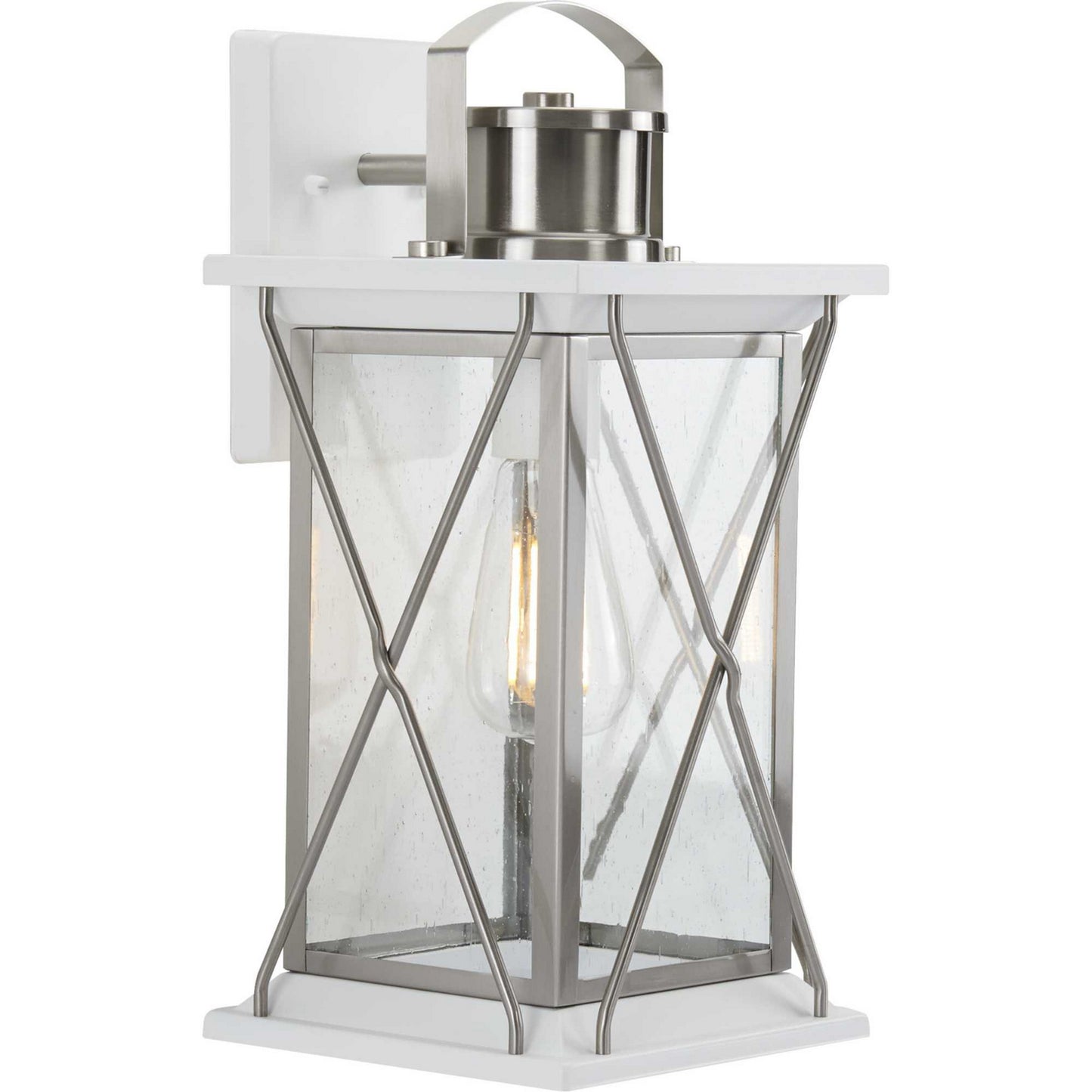 Barlowe One Light Wall Lantern in Stainless Steel
