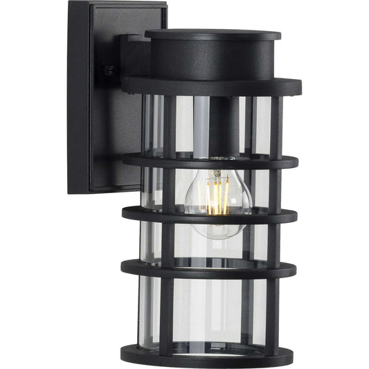 Port Royal One Light Wall Lantern in Black