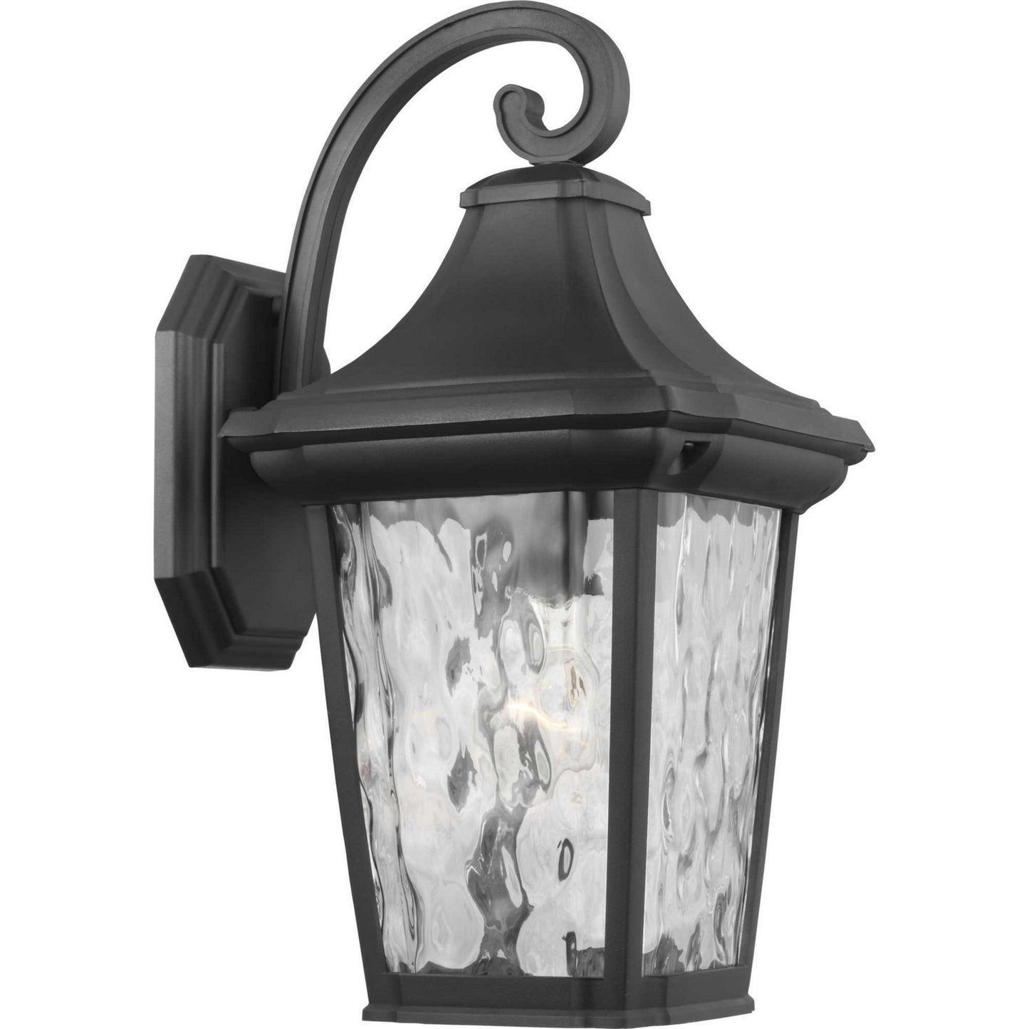 Marquette One Light Wall Lantern in Black