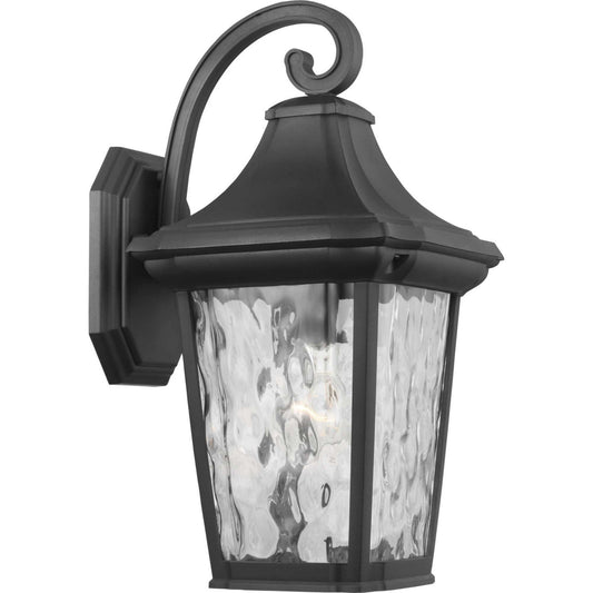 Marquette One Light Wall Lantern in Black