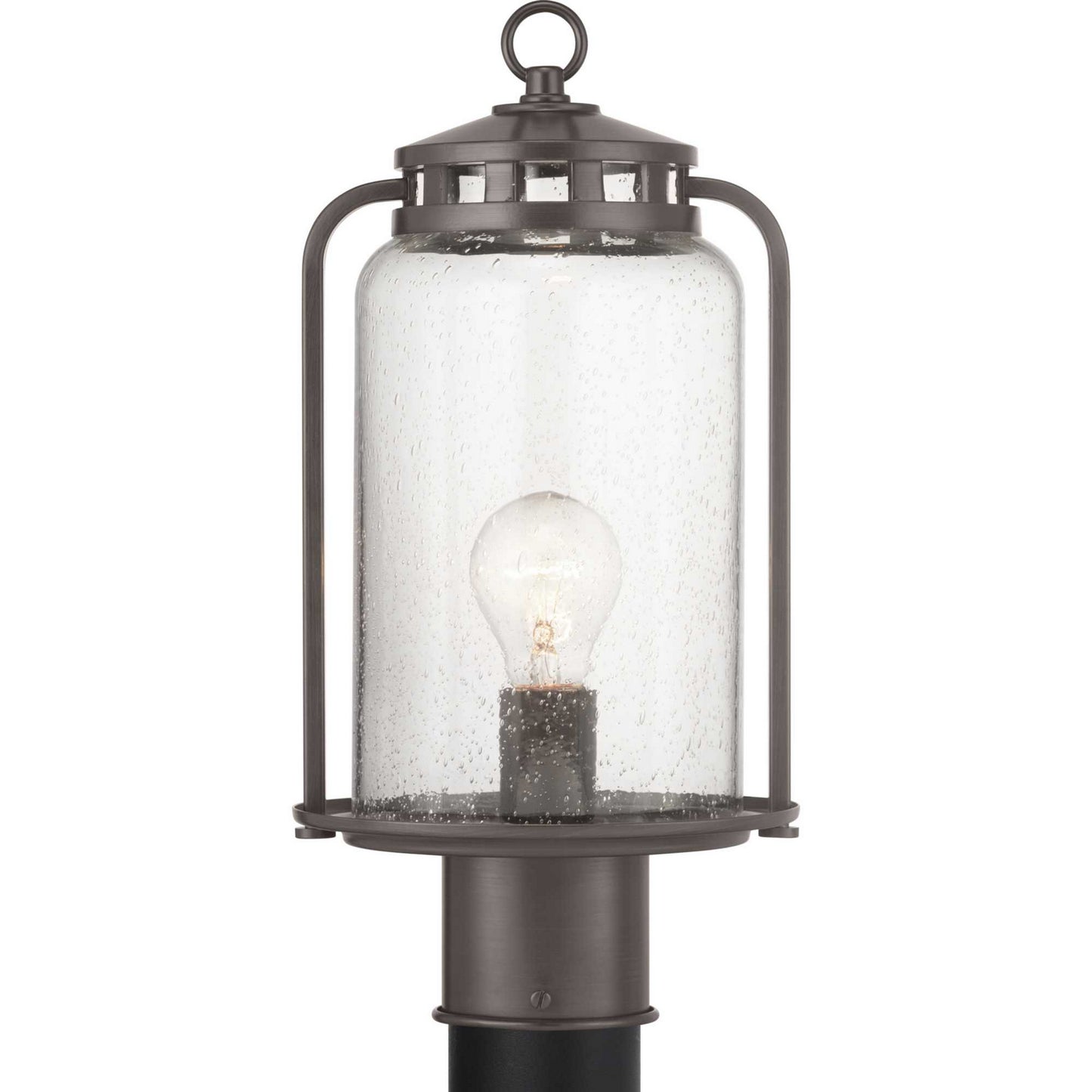 Botta One Light Post Lantern in Antique Bronze