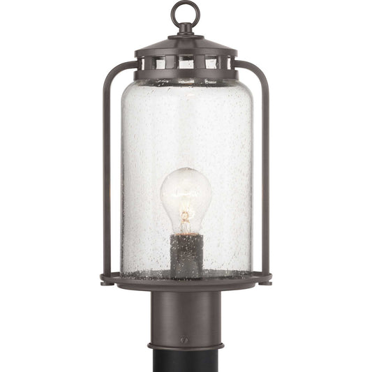 Botta One Light Post Lantern in Antique Bronze