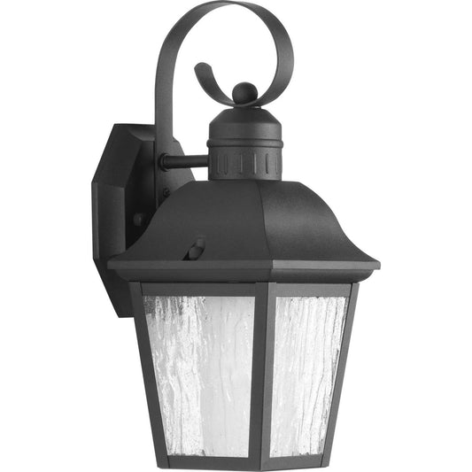 Andover One Light Wall Lantern in Textured Black