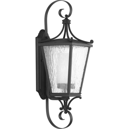 Cadence One Light Wall Lantern in Black