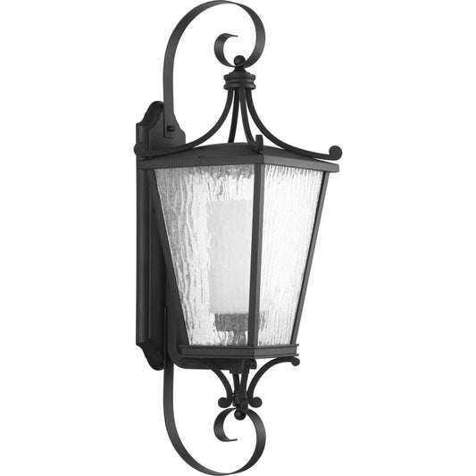Cadence One Light Wall Lantern in Black