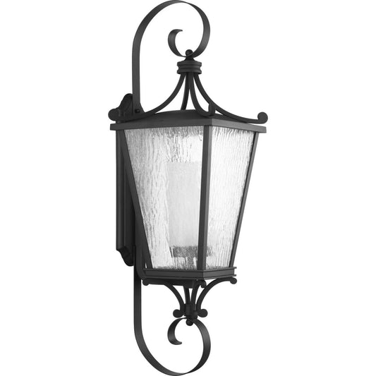Cadence One Light Wall Lantern in Black