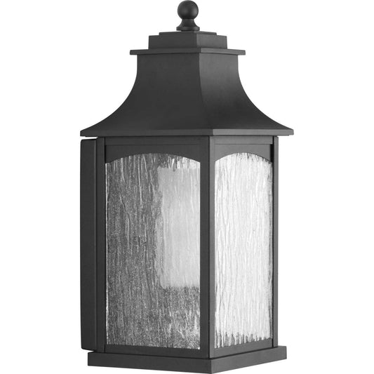 Maison One Light Wall Lantern in Black