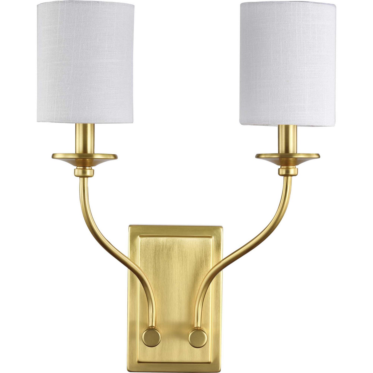Bonita Two Light Wall Sconce in Satin Brass