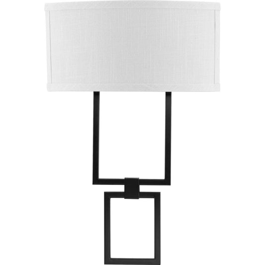 LED Shaded Sconce LED Wall Sconce in Matte Black