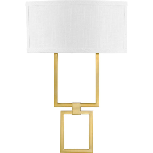 LED Shaded Sconce LED Wall Sconce in Brushed Bronze