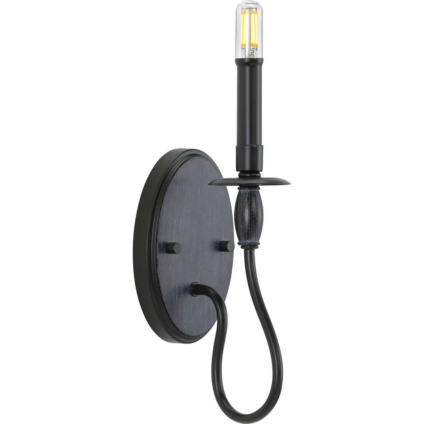 Durrell One Light Wall Bracket in Black
