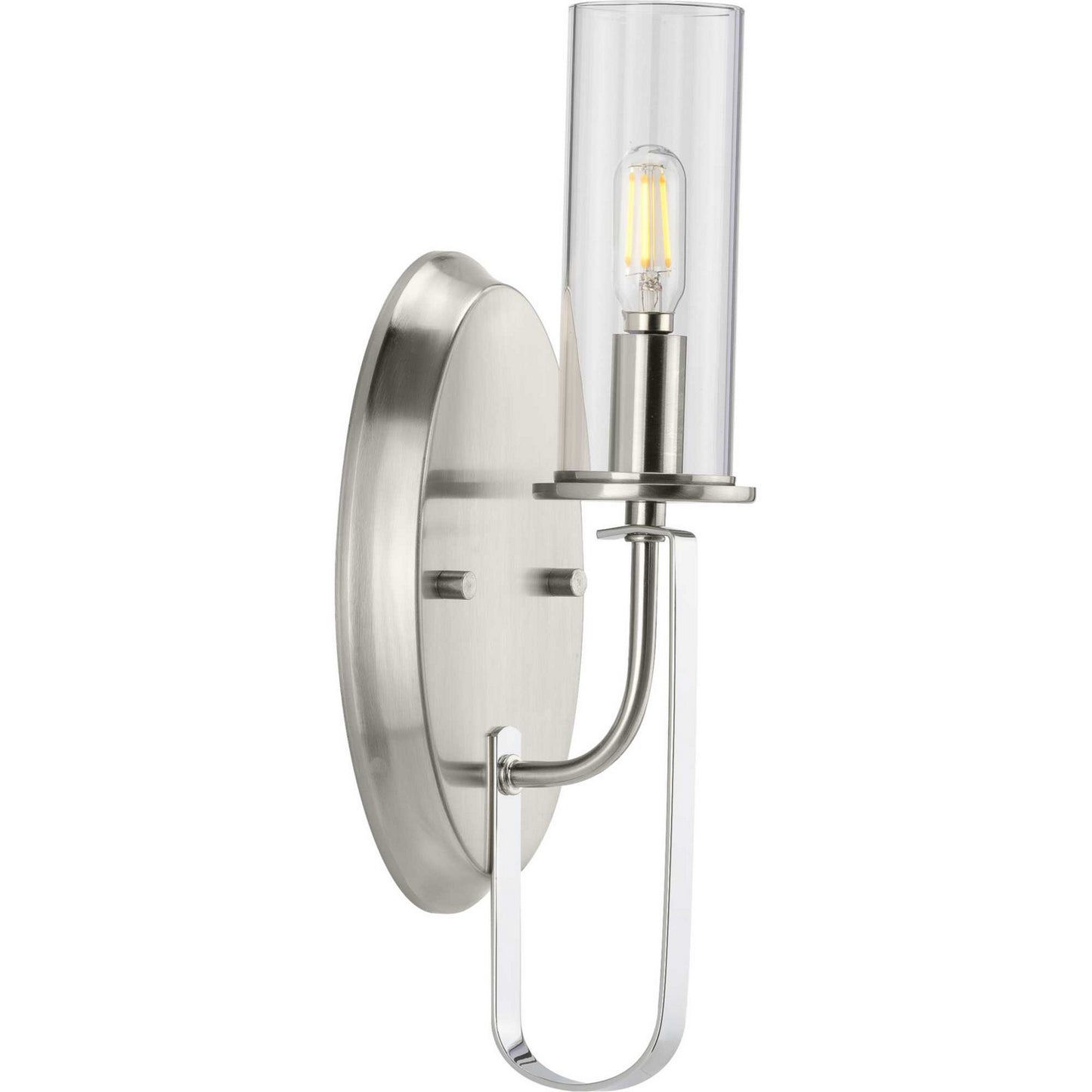Riley One Light Wall Bracket in Brushed Nickel