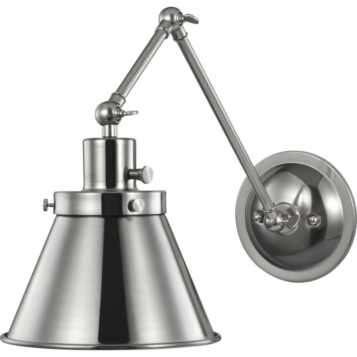 Progress Lighting - P710095-009 - One Light Swing Arm Wall Lamp - Hinton - Brushed Nickel
