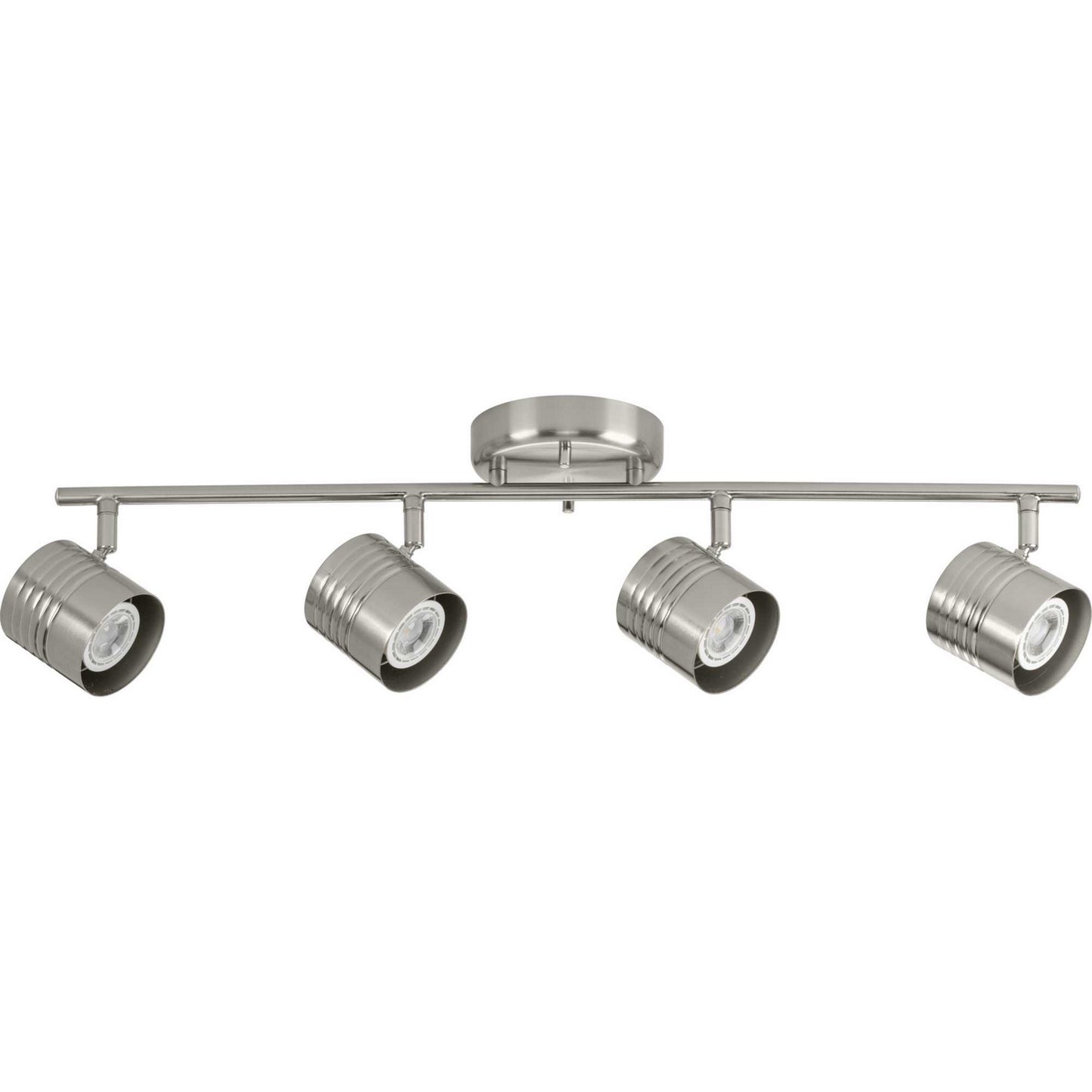Kitson Four Light Head Track in Brushed Nickel