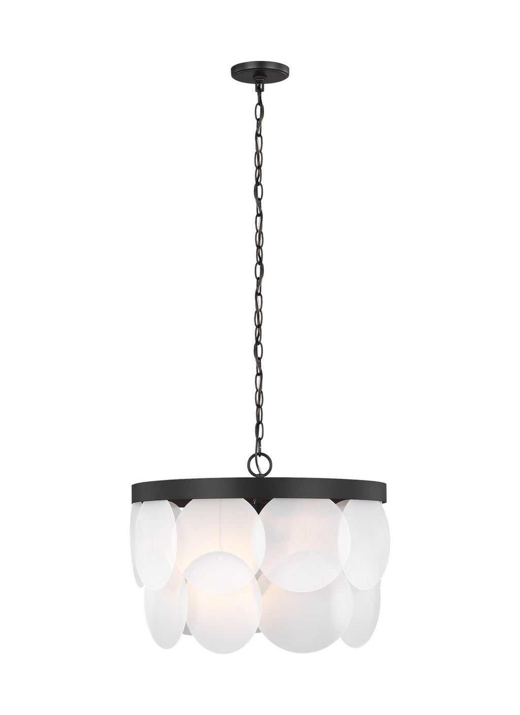 Mellita Six Light Pendant in Midnight Black