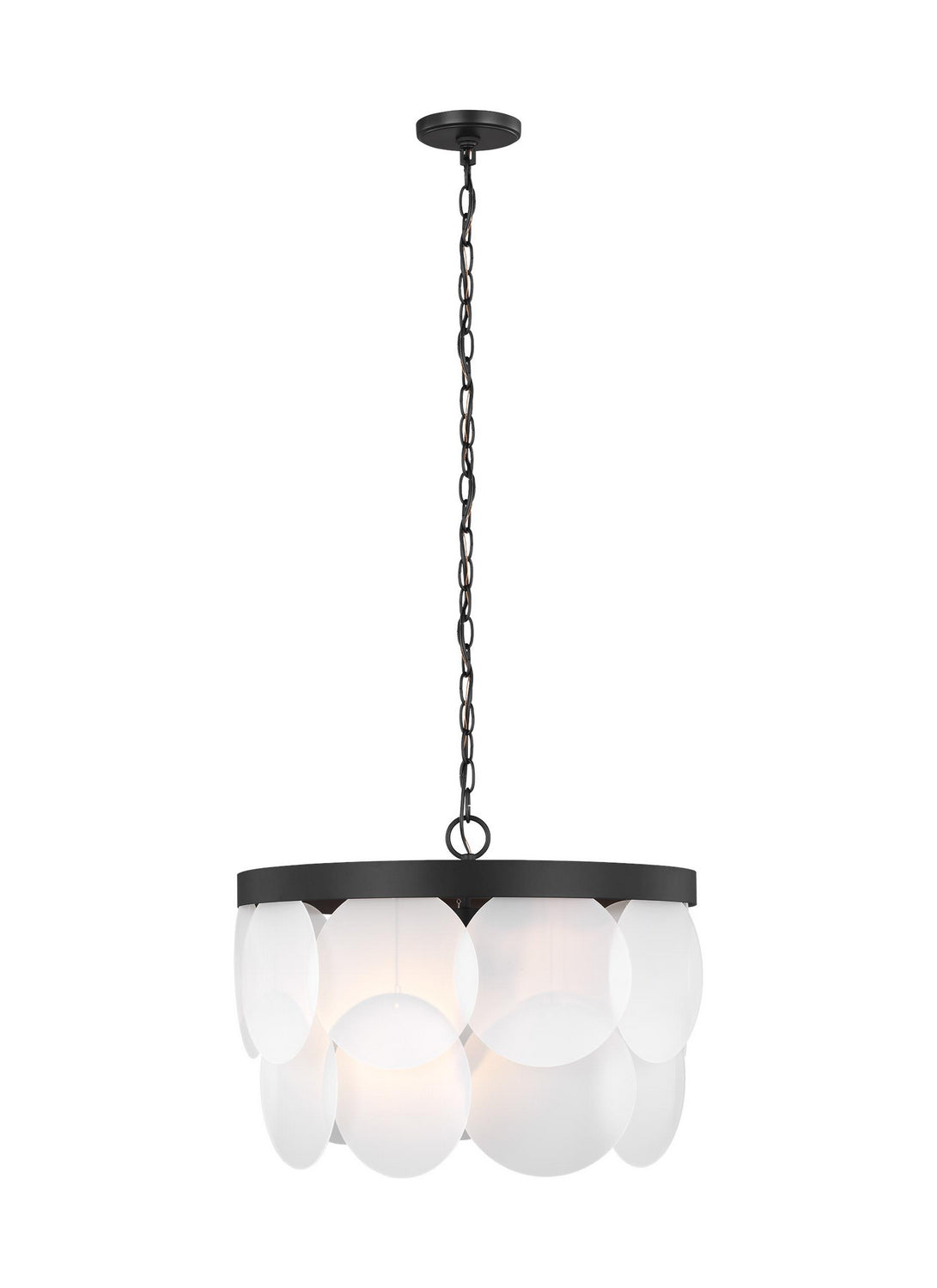 Mellita Six Light Pendant in Midnight Black