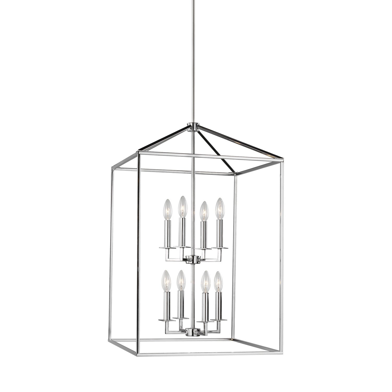 Generation Lighting - 5115008EN-05 - Eight Light Hall / Foyer - Perryton - Chrome