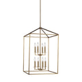 Generation Lighting - 5115008EN-848 - Eight Light Hall / Foyer - Perryton - Satin Brass