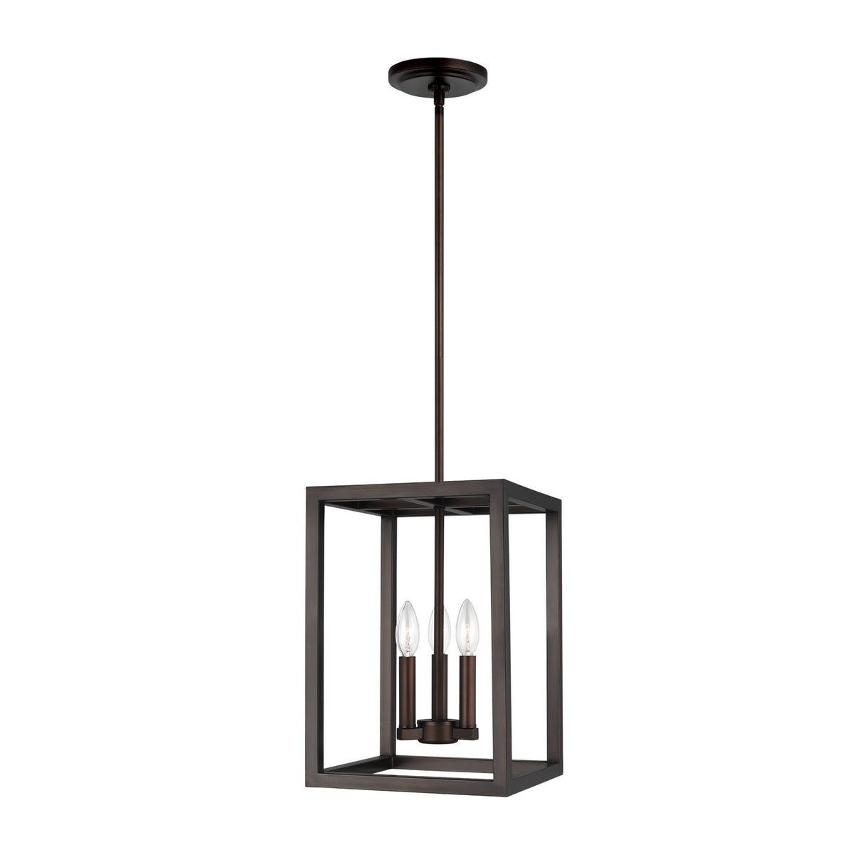 Generation Lighting - 5134503-710 - Three Light Hall / Foyer Pendant - Moffet Street - Bronze