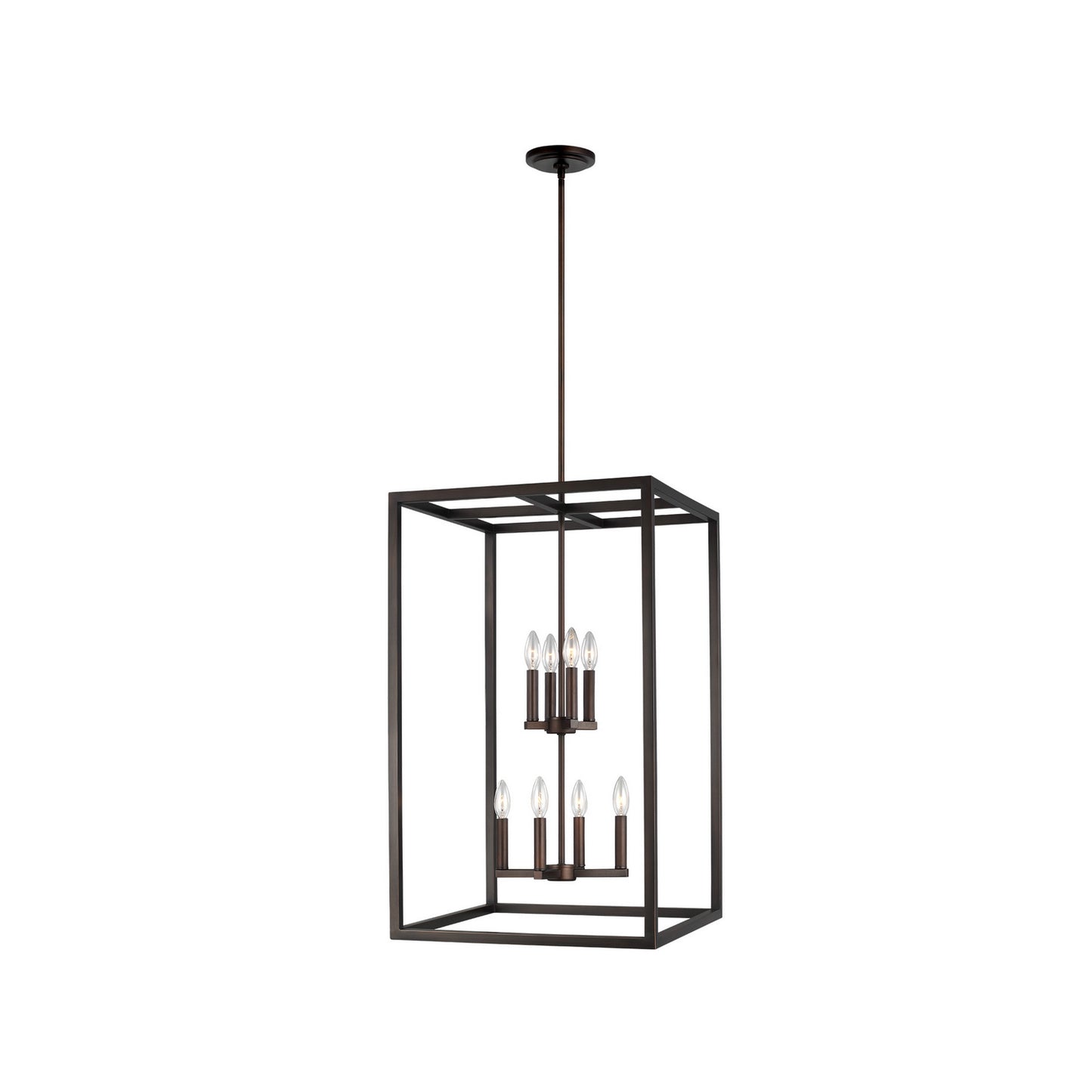 Moffet Street Eight Light Hall / Foyer Pendant in Bronze